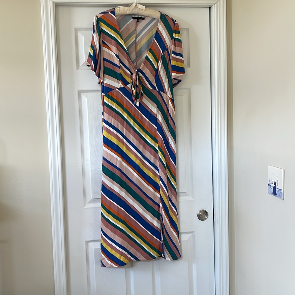 NWOT Eloquii Elements Tie-Front Dress - 14
